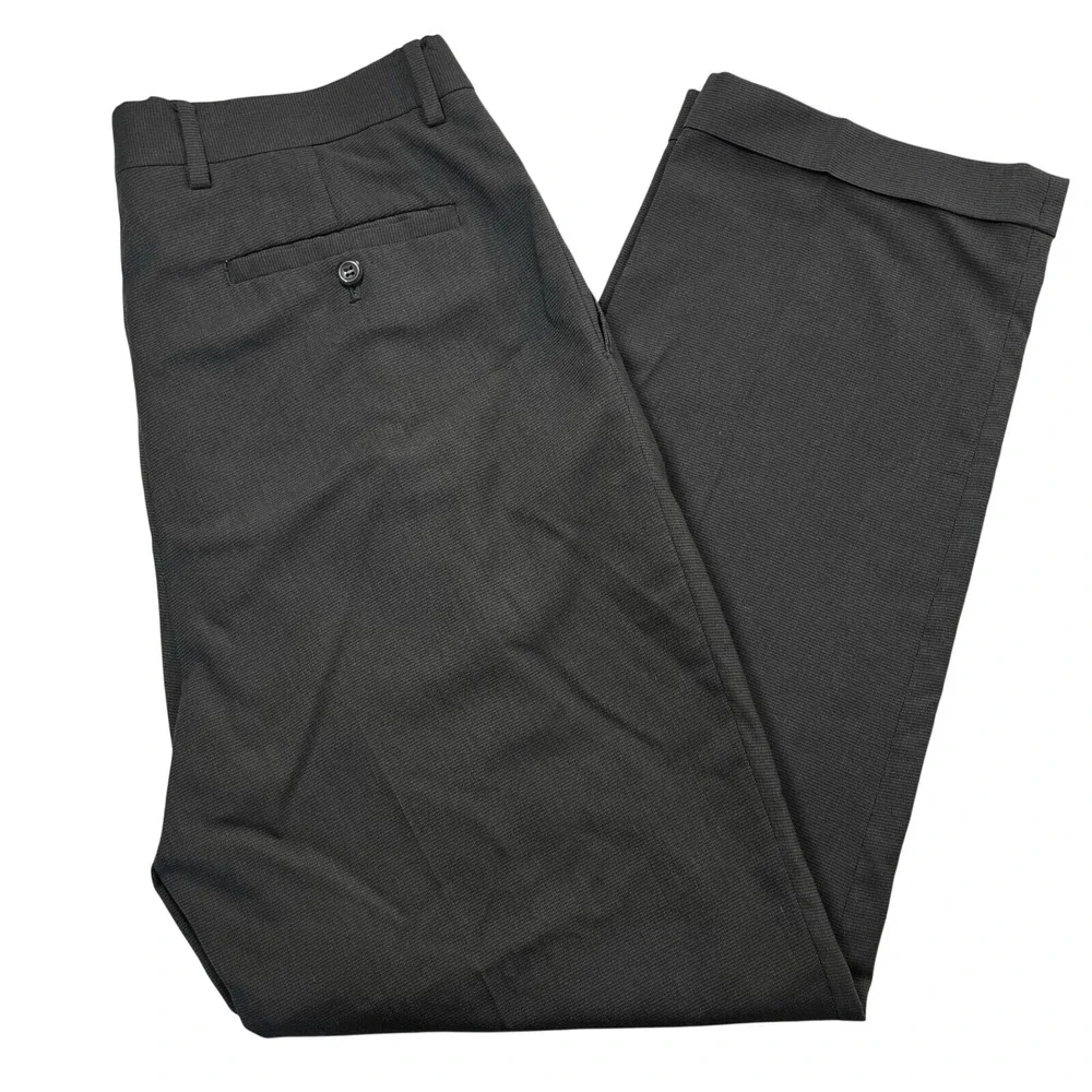 Louis Raphael Mens Grey Dress Slacks Pants, Louis Raphael Mens Business 599